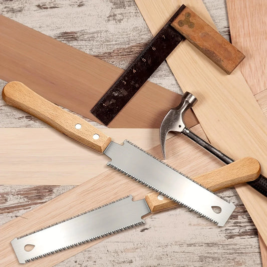 6-Inch Hand Saw, Double-Sided Flexible Blade for Flush Cutting,