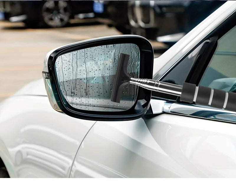 1pc Retractable Windshield Wiper Car Rearview Mirror Wiper