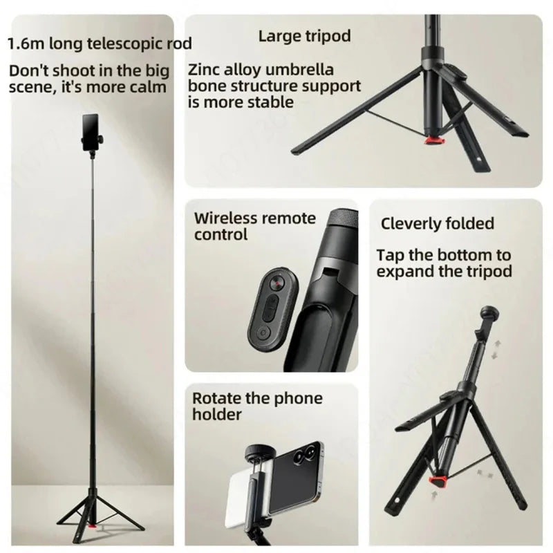 2024 Original New Xiaomi Mijia Zoom Ground Selfie Stick