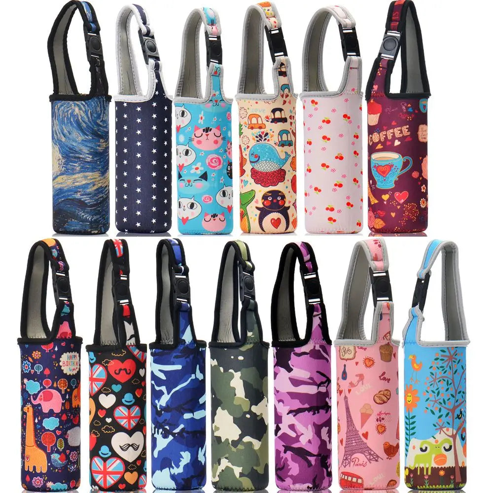 1Pcs Sport Water Bottle Cover Case with Shoulder