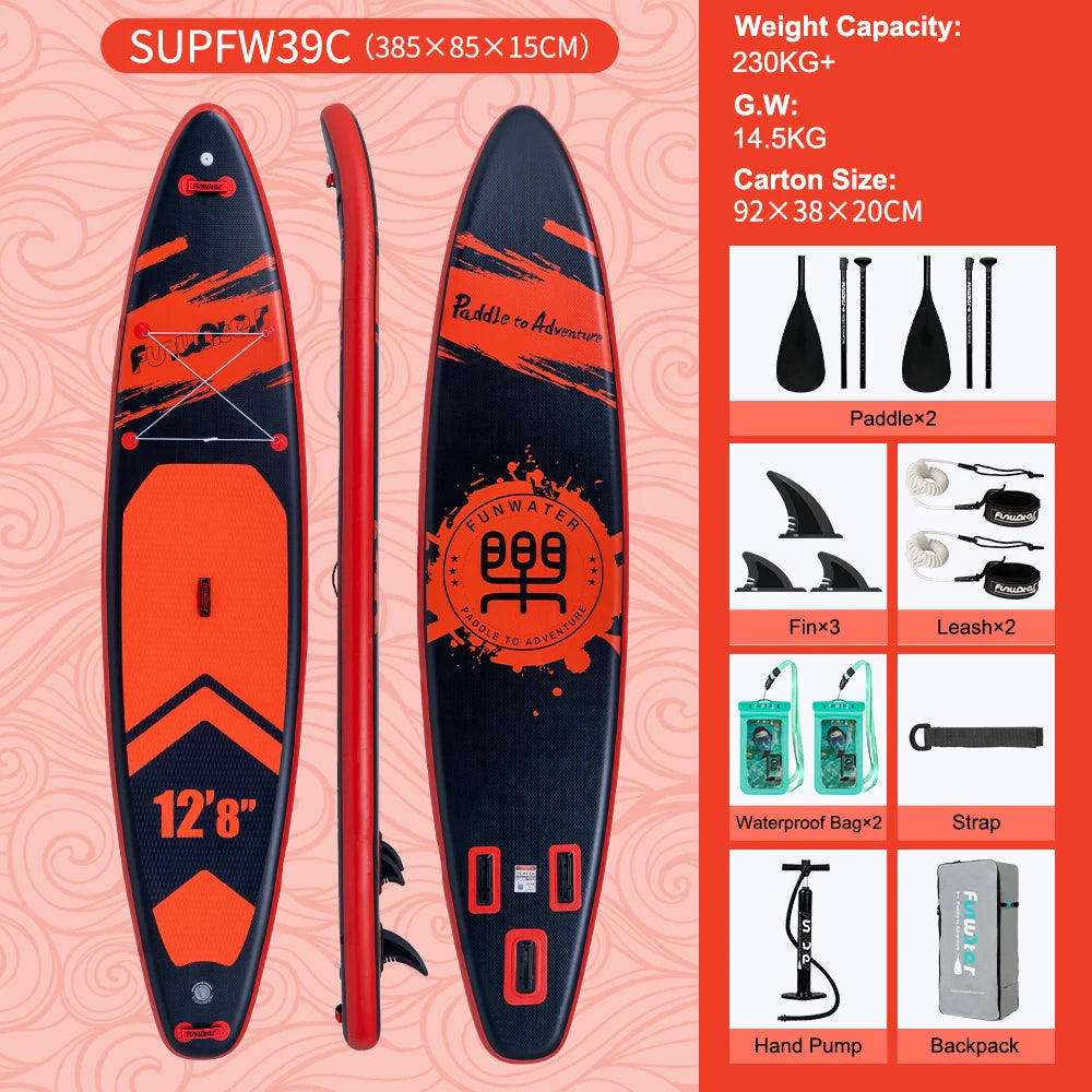 FunWater 11' Sup Board Inflatable Surfboard Stand Up Paddle Board