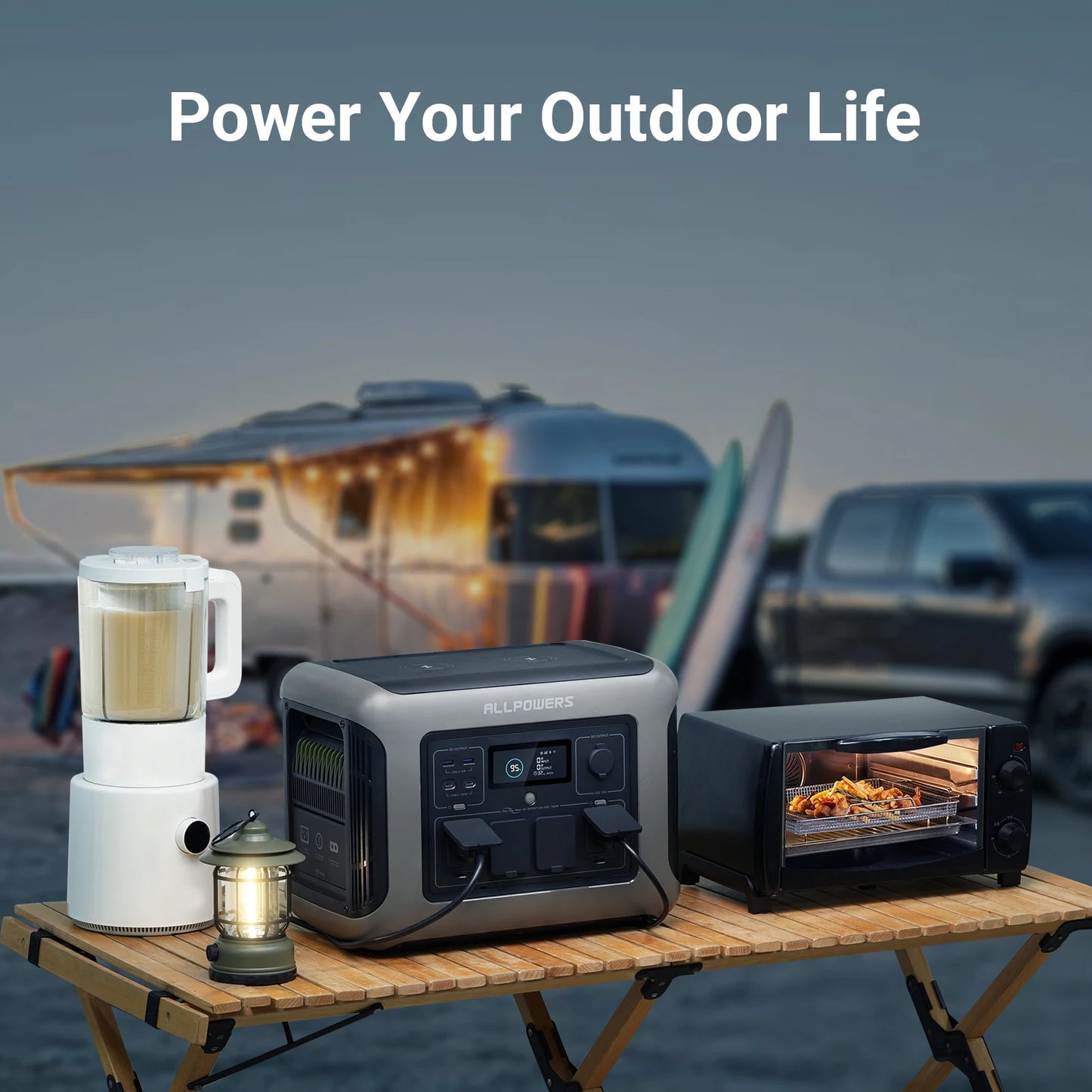 ALLPOWERS R1500 Portable Power Station with 100W/200W Solar Panel