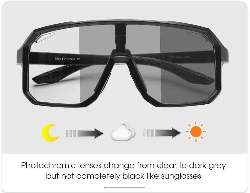 Cycling Glasses Photochromic Sunglasses Men Women Mountain