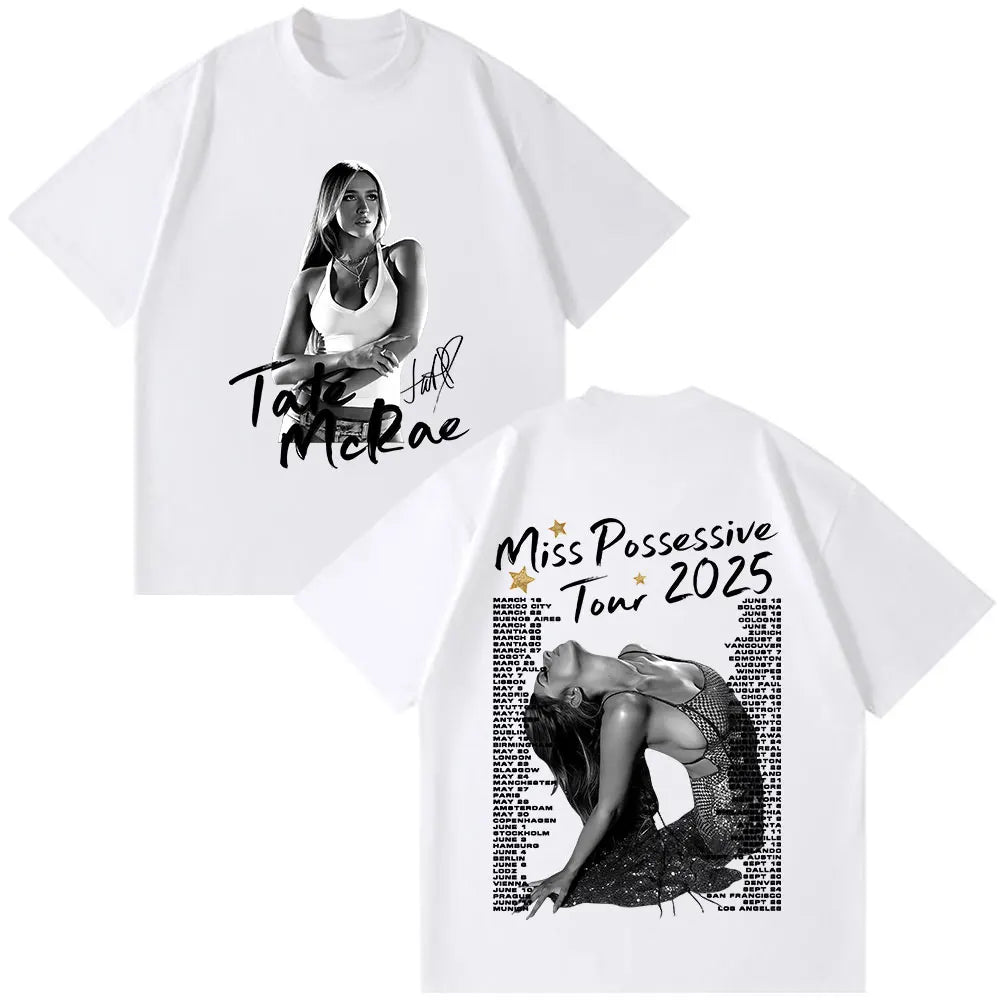 Tate McRae Miss Possessive World Tour 2025 T-Shirts