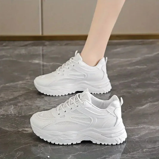 Sneakers Shoes for Women Sports Woman Footwear High on Platform