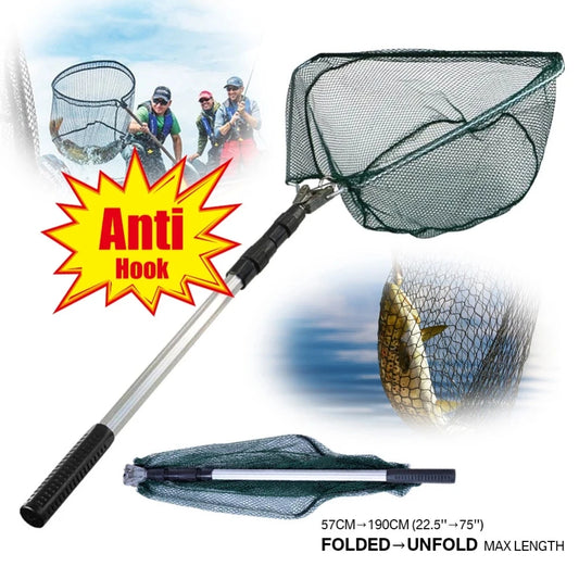 190cm 92cm 55cm Telescopic Landing Net Folding Fishing Pole