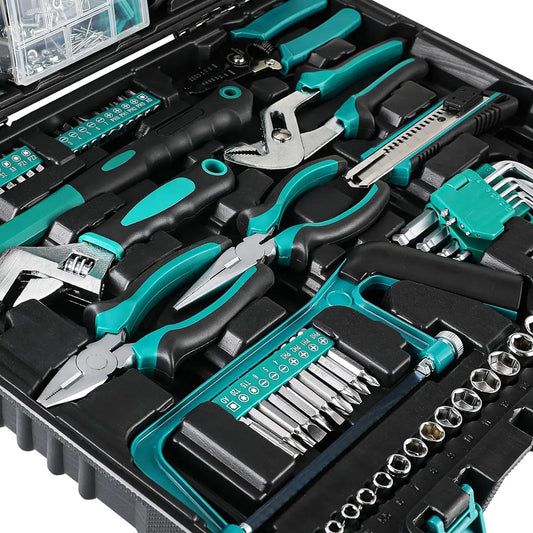 198 Piece Tool Box, Hand Tool Set,
