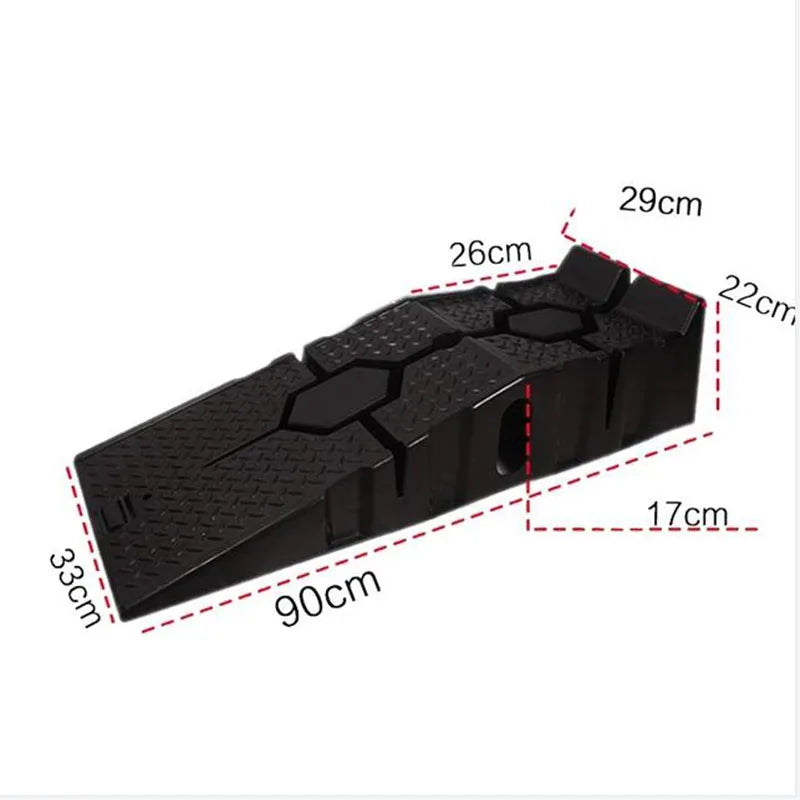 1Pair Black 2500KG Heavy Duty Car Ramps 900mm Long