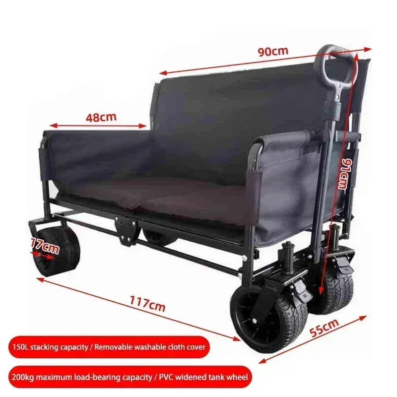 Hot SalesFolding Wagon Folding Sofa With Brakes Multiple Use