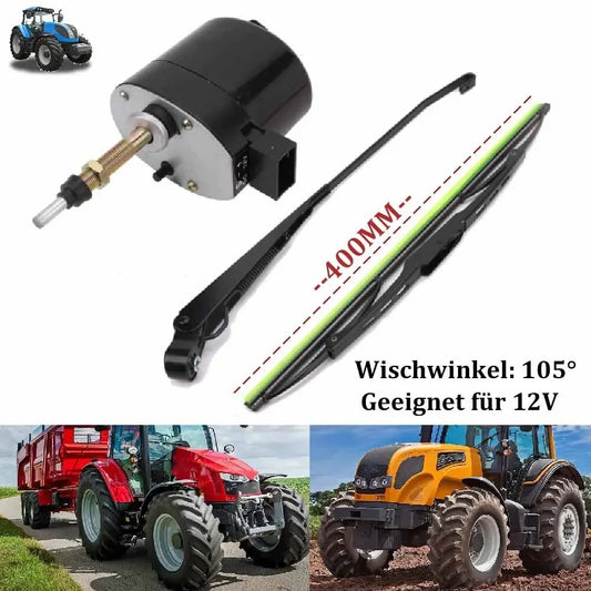 1 set 12V WindsHield ruitenwissermotor 105° blad voor tractor, boot, camper, auto-accessoires