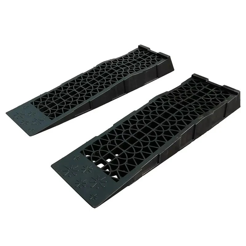 2pcs 5000KG Capacity Heavy Duty Car Ramps 70cm Plastic Portable