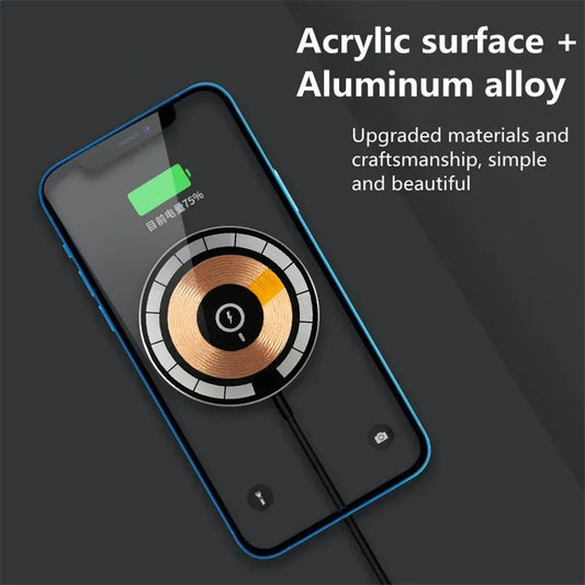100W Magnetic Wireless Charger Pad For iPhone 15 14 13 Pro Max Airpods PD Fast Charging Macsafe Portable Station Phone Chargers