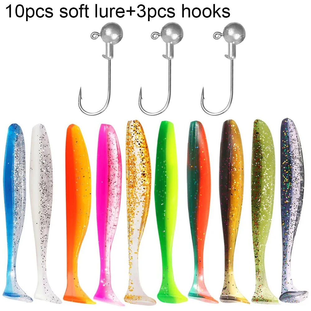 10PCS Soft Lure 5.5cm 7cm 10cm