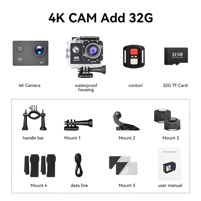 Null 4K Outdoor WiFi Action Camera Helmet Video Recording