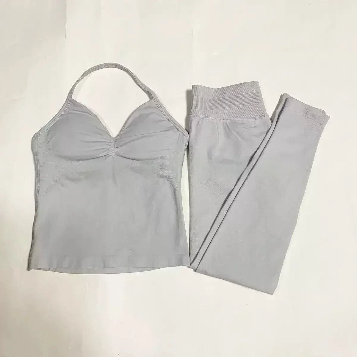 Fitness Girl Yoga Ladies 2-piece Set Long Neck Halter