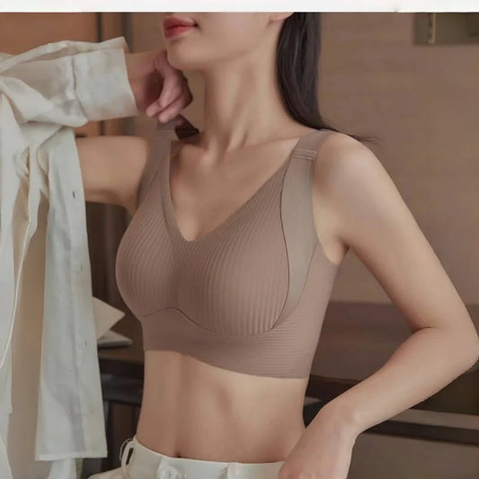 Plus Size Seamless Bra - Wireless Lift Anti-Sagging,