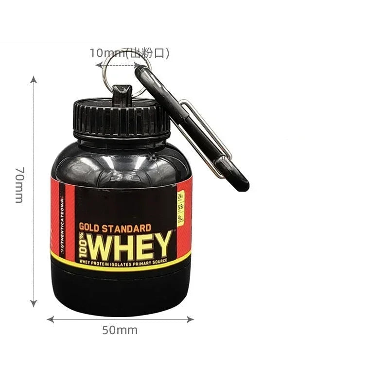 Portable Protein Powder Container Pill Organizer
