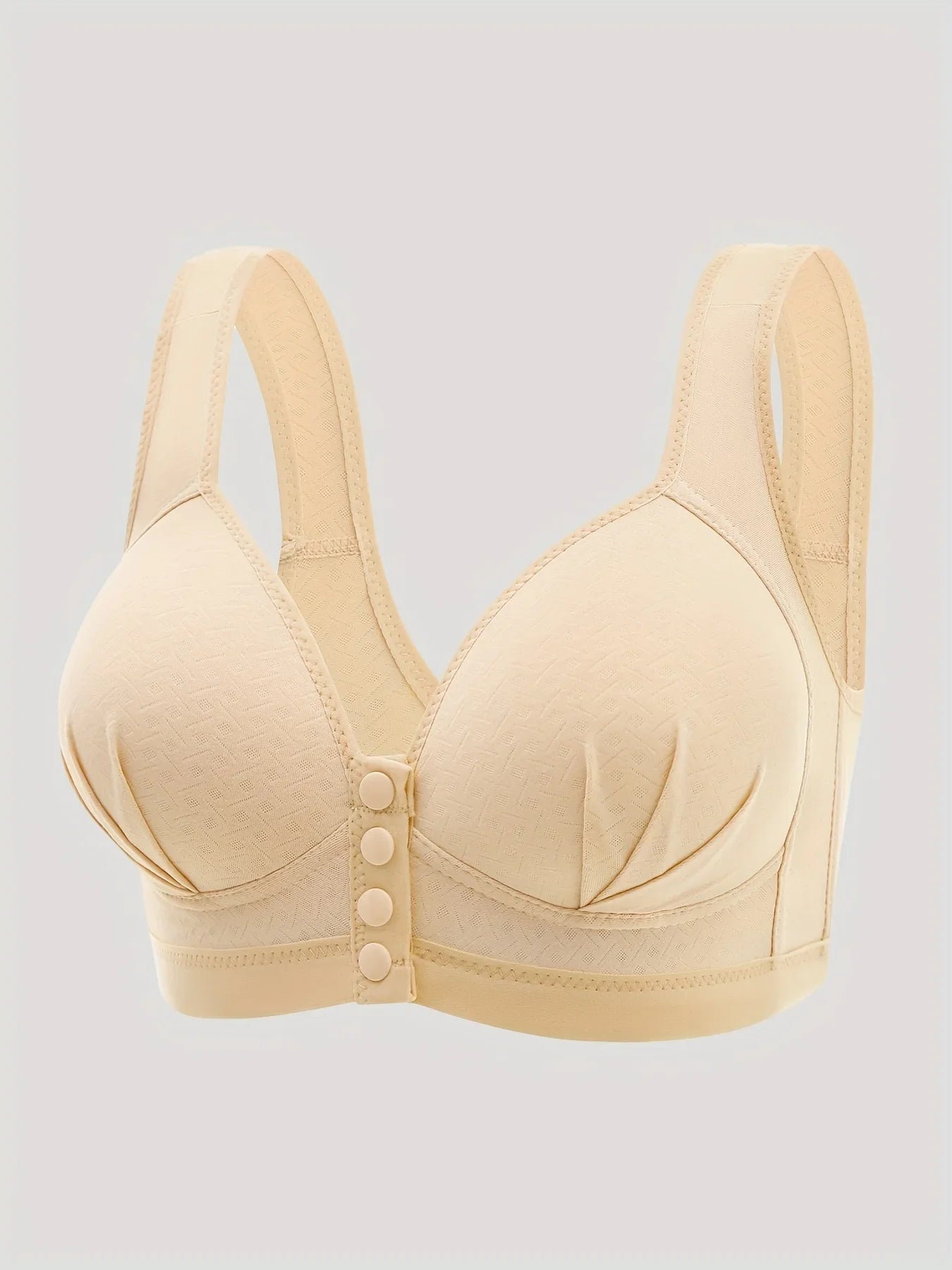 Comfortabele draadloze bh met dunne katoenen cups,
