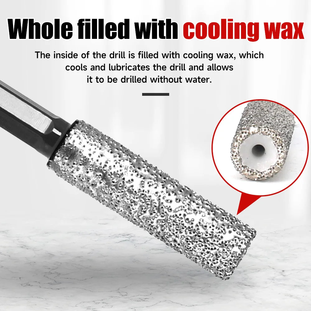 Drilling and Grinding Hexagonal Shank Diamond Drill Bit