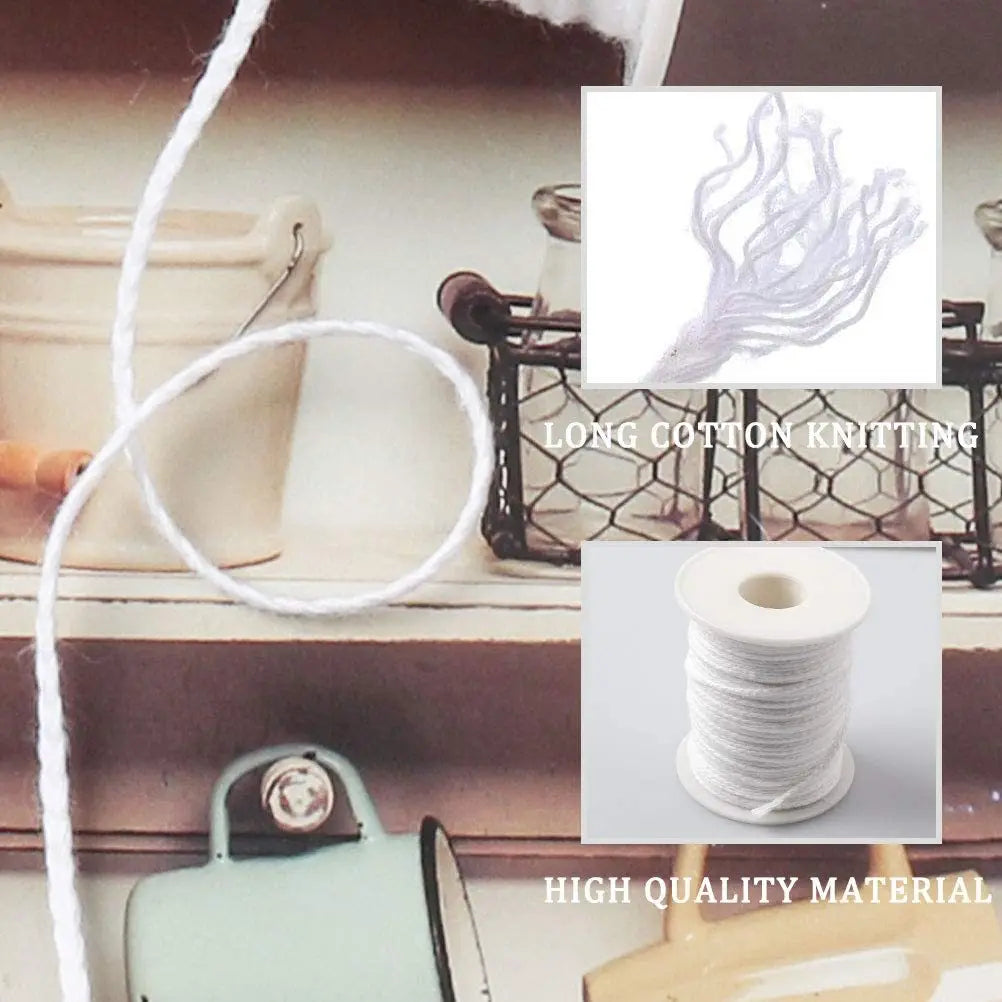 61m Cotton Woven Candle Wick DIY Handmade