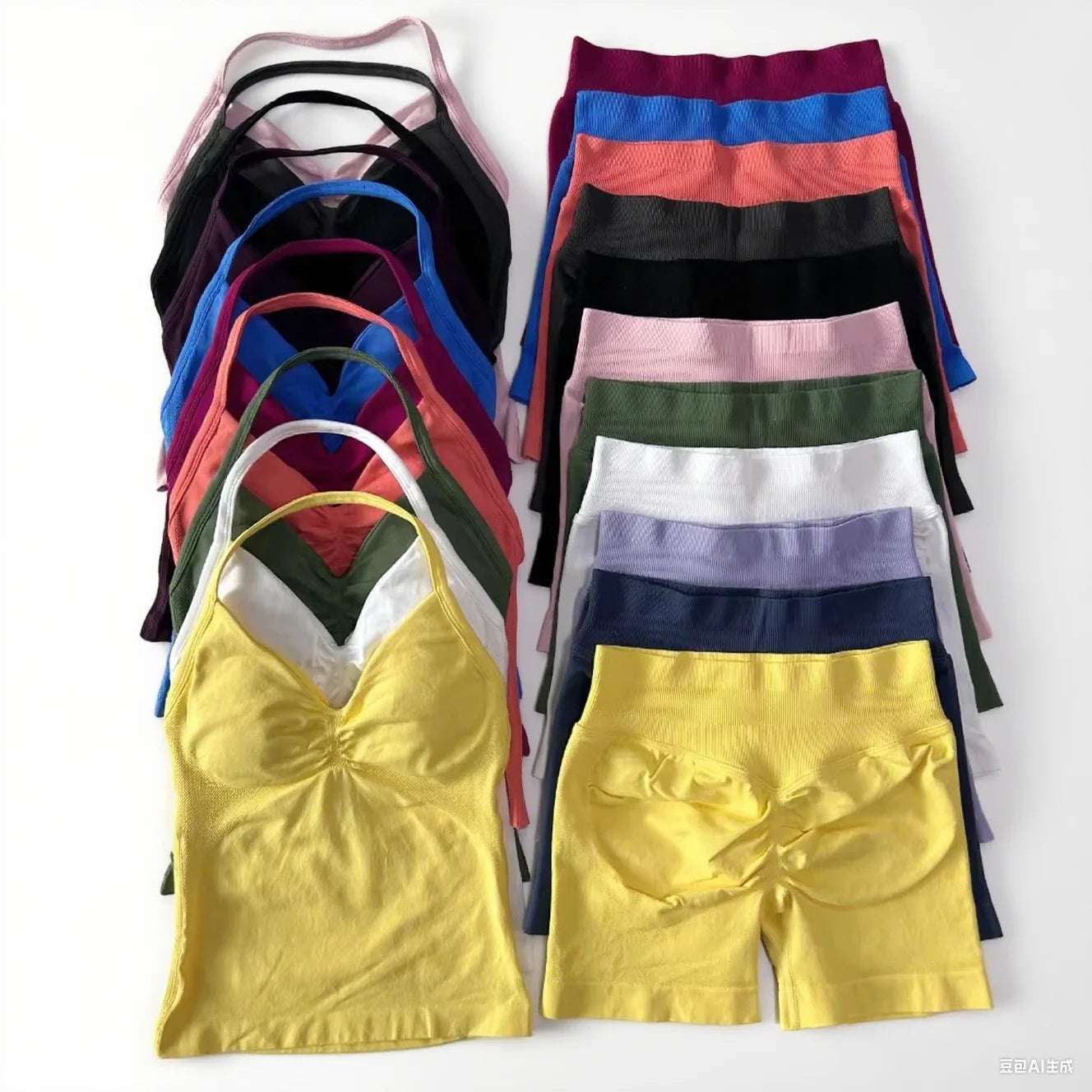 Summer fitness shape  beautiful shoulder straps