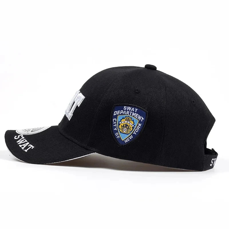 Sport Fashion SWAT Letter Embroidery Snapback Cap