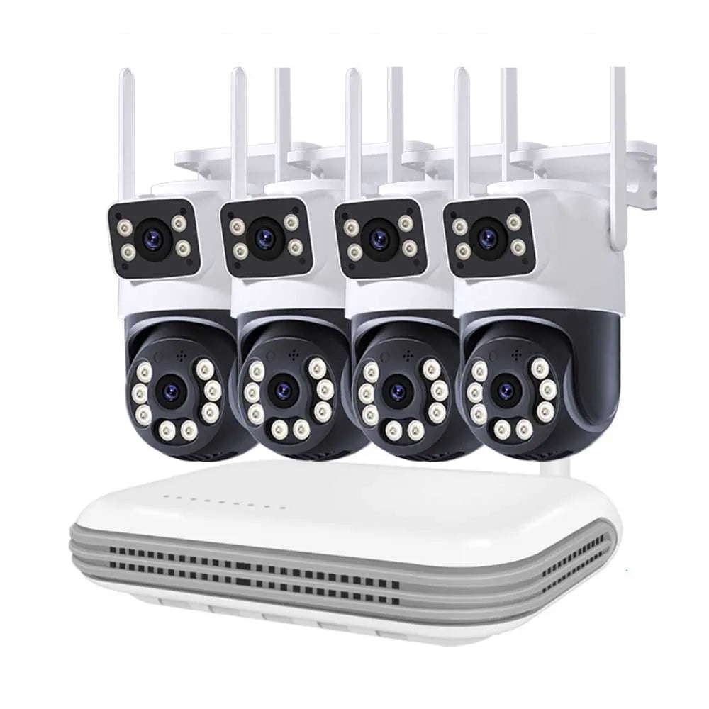 8CH NVR Kit CCTV System WiFi Camera NVR Kit Security Audio 4MP IP Cameras With WirelessNVR Video Surveillance Set ICsee