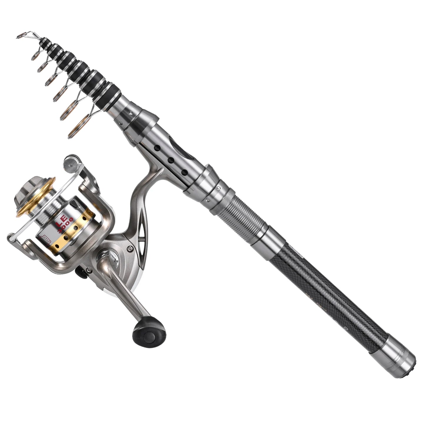 Telescoping fishing rods Fishing Pole Combo Set Rod and Reel