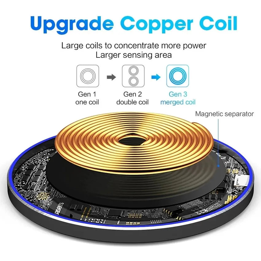 60W Wireless Charger Fast Charging Pad For Huawei