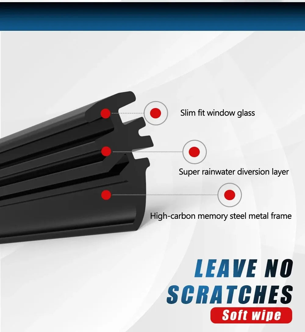6mm Car Wiper Blade Refill Strips Car Windshield Rubber Strip