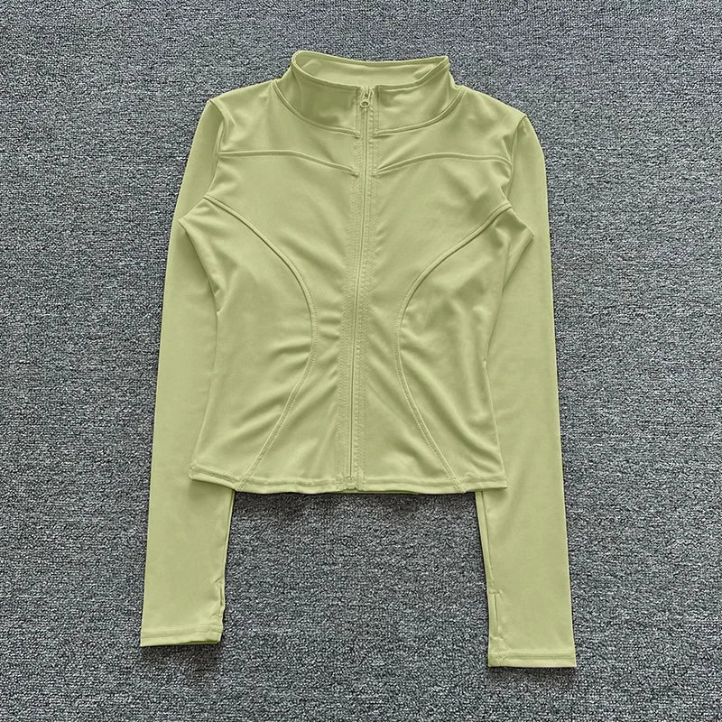 Women Sport Jacket Long Sleeve Shirt
