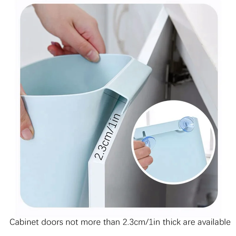 Wall-Mounted Trash Can Simple Wastebasket Suitable