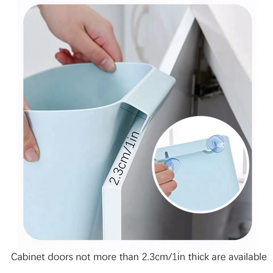 Wall-Mounted Trash Can Simple Wastebasket Suitable
