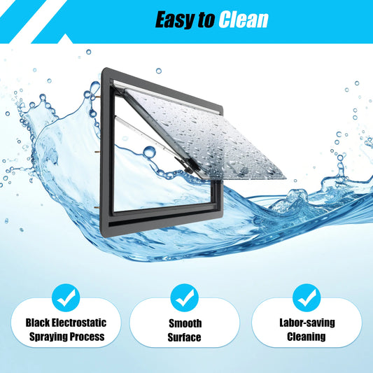 Camper Side Window Hand Open Close 70° Window Hinged