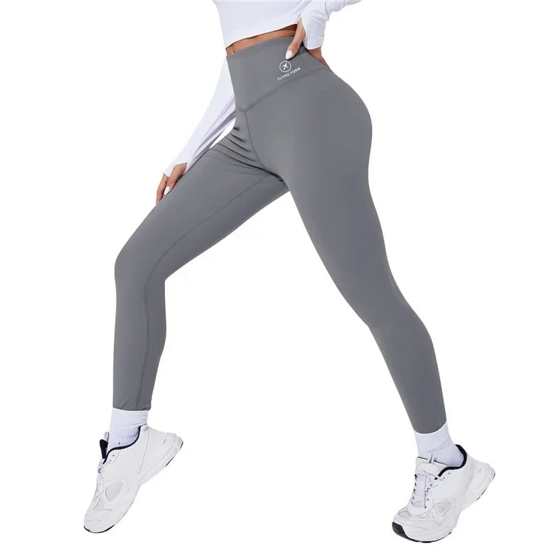 Hoge taille yoga legging, warme sportlegging