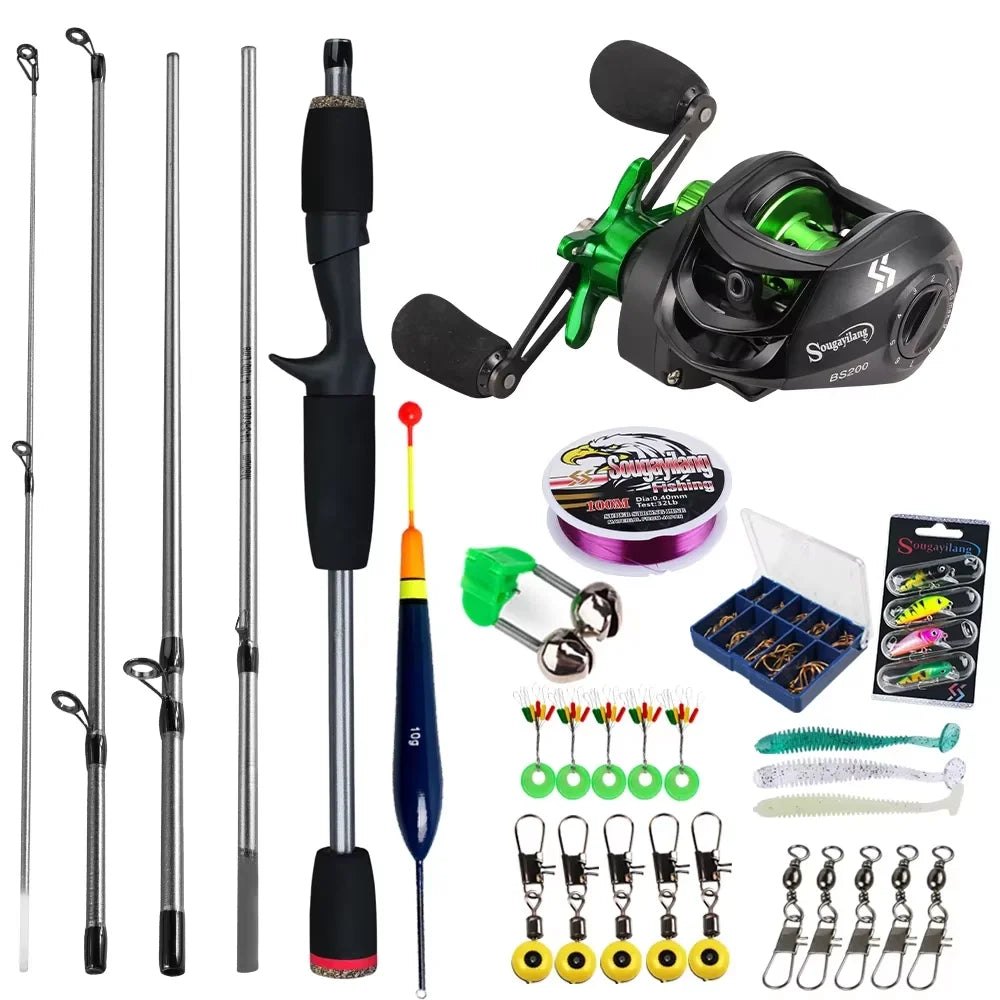 Sougayilang Baitcasting Fishing Rod and Reel Combo