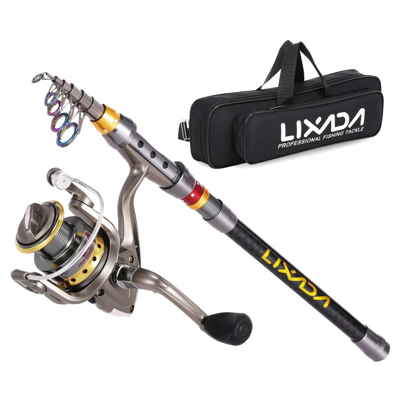 Lixada Telescopic Fishing Rod and Reel Combo