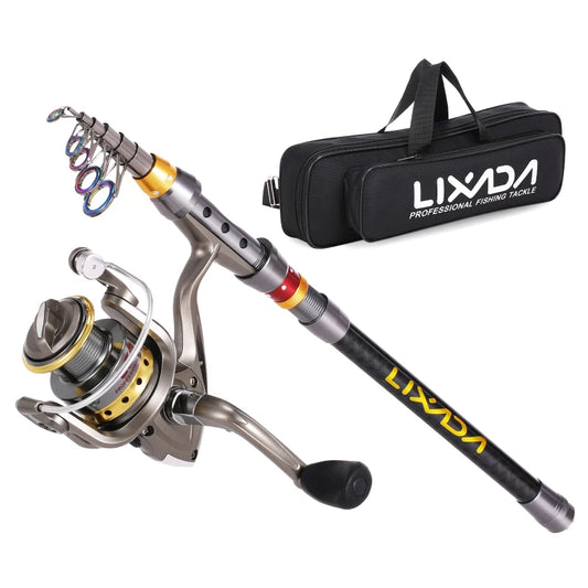 Lixada Telescopic Fishing Rod and Reel Combo