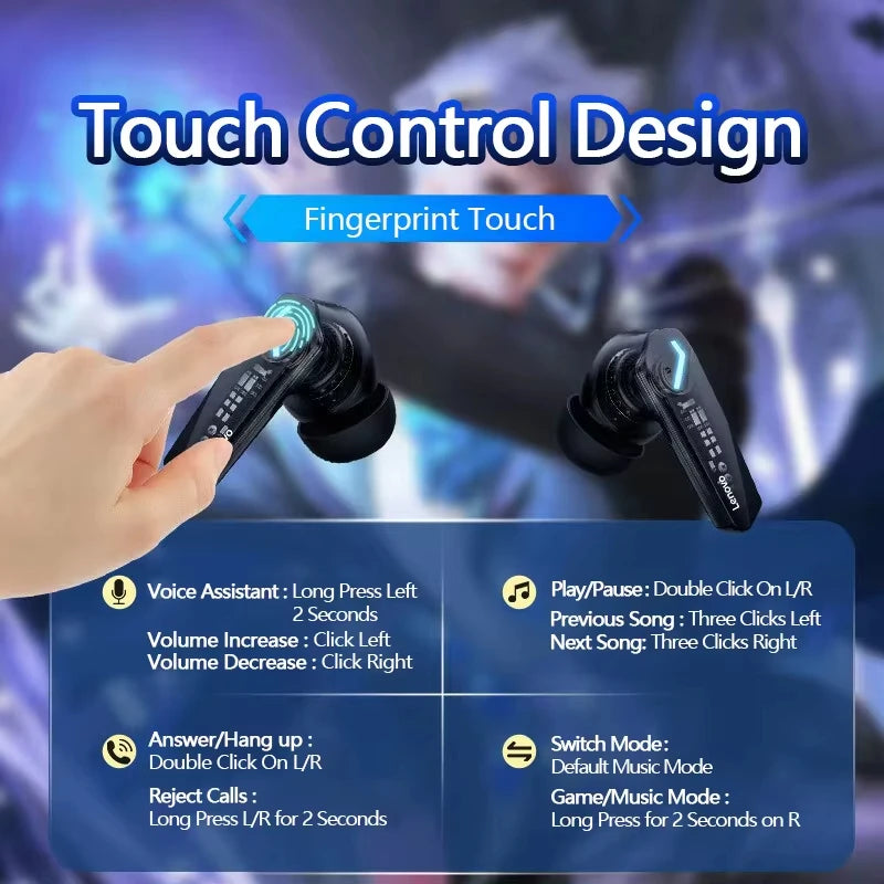 Choice Lenovo GM2 Pro TWS Wireless Earphone 5.3 Bluetooth