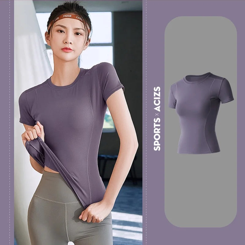 Women's Sports Fitness Clothing Slim Running Sweat