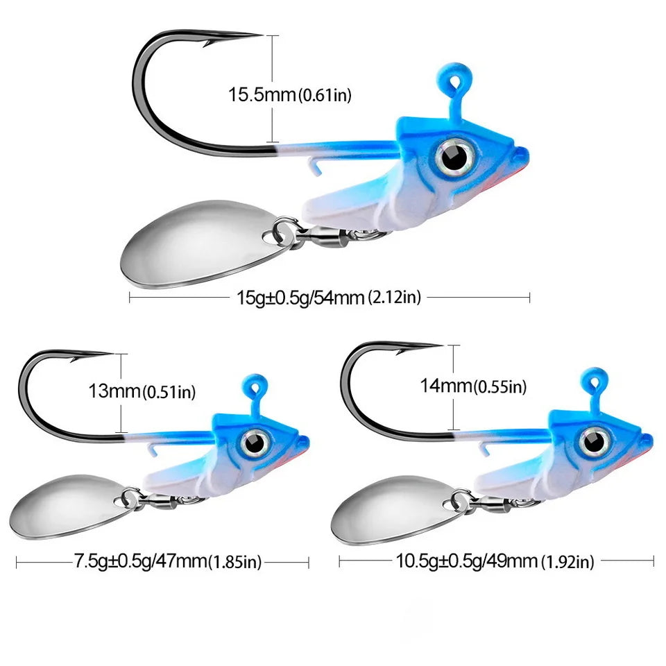 1pc Jig Head 7.5g 10.5g 15g Fishing Lures Sinking