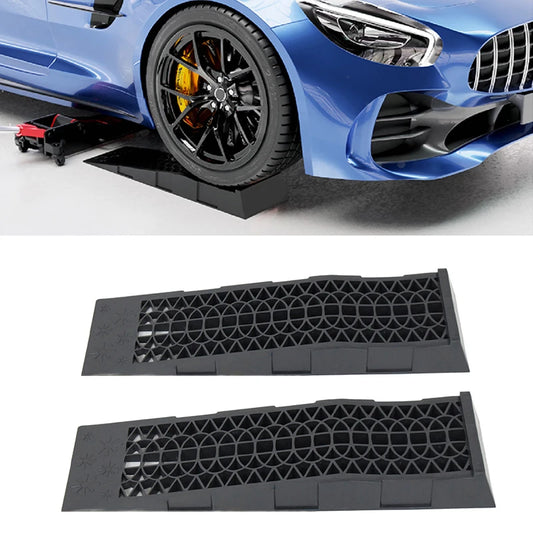 2pcs 5000KG Capacity Heavy Duty Car Ramps 70cm Plastic Portable