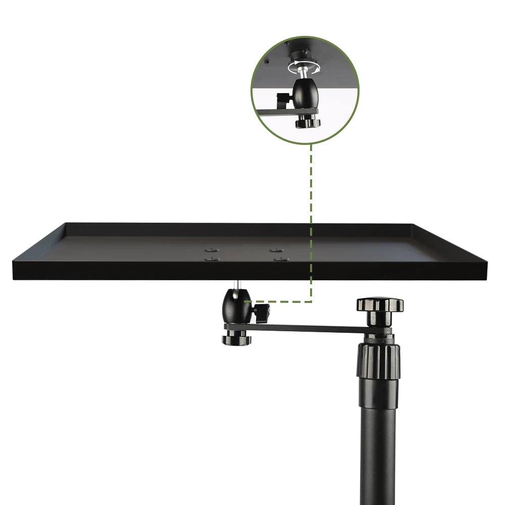 SH Adjustable Table Frosted Light Stand,Desk Mount Stand With Standard 1/4