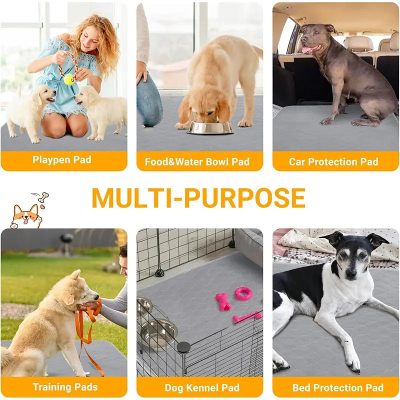 Dog Pee Pad Reusable Washable Dog Urine Mat Car Seat Floor