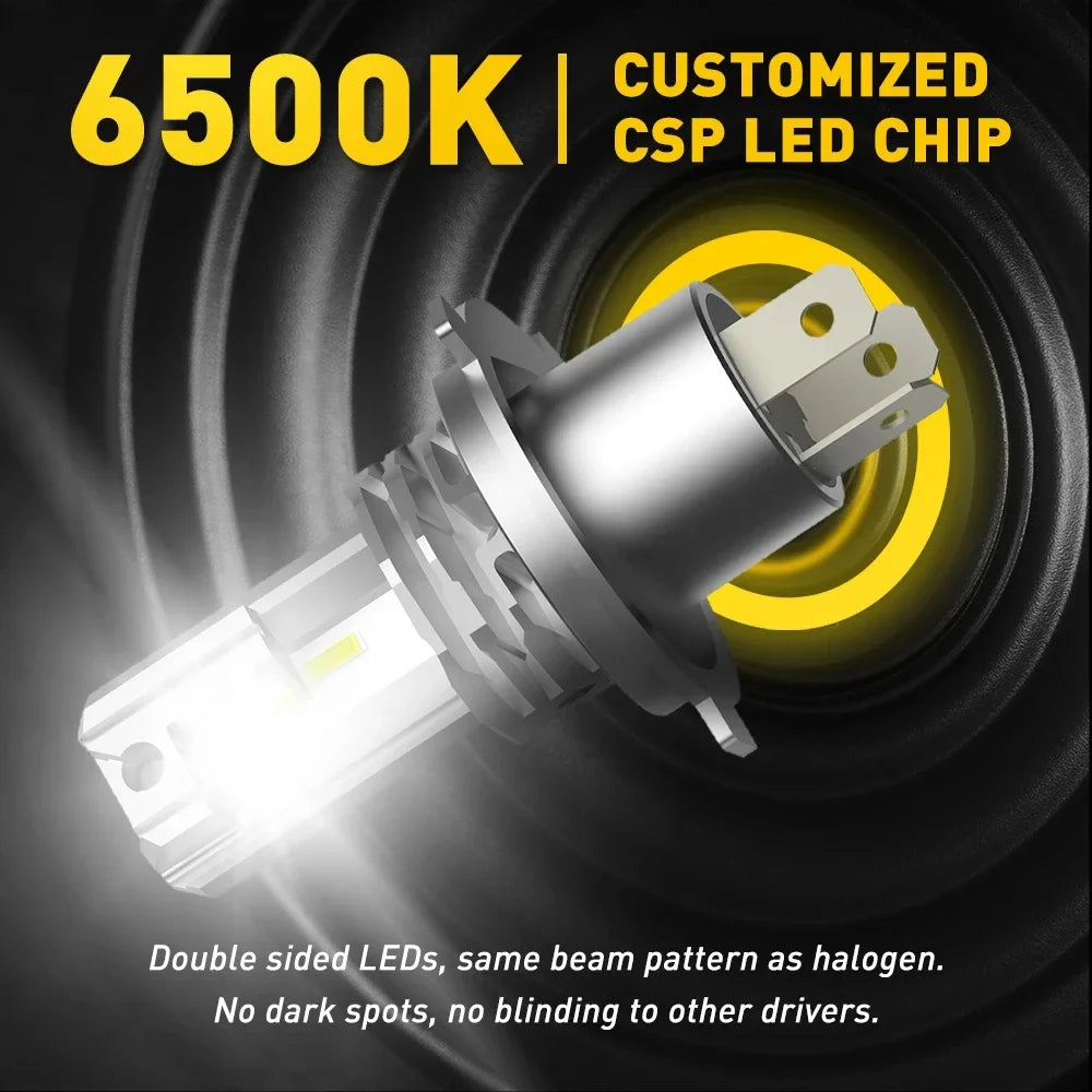 2pcs 30000LM LED H4 H7 9003 LED Canbus