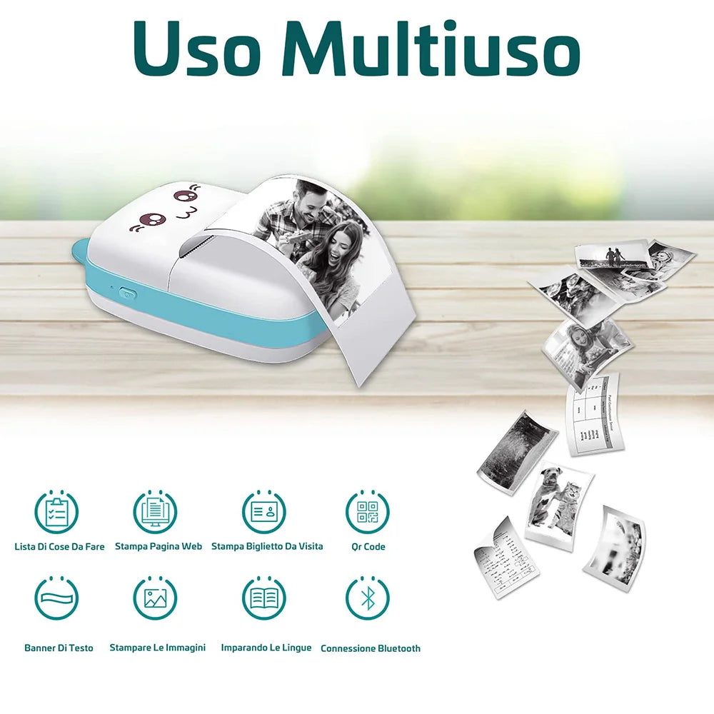 Mini Printer Portable Bluetooth Wireless Smart Label