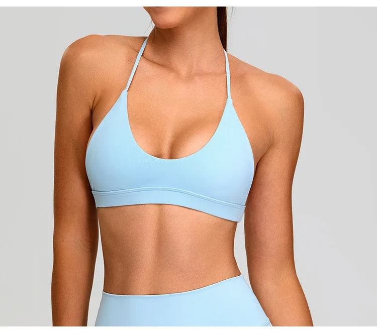 Sports Bra for Women Fitness Top Push Up Sport Bra Backless