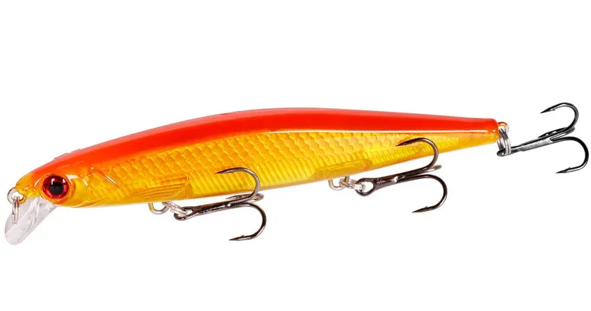 Fishing Lures 11cm 12.5g Sinking Minnow Wobblers Plastic Artificial Baits With 3 Hook For Bass Pike Carp Swimbait Fishing Tackle