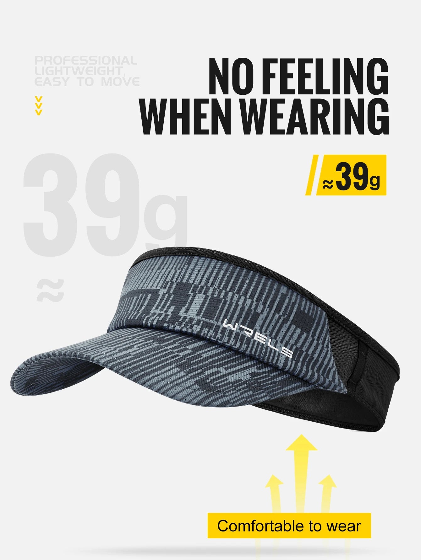 WRELS Sports Sun Visor Hats Adjustable Sun Visor Caps