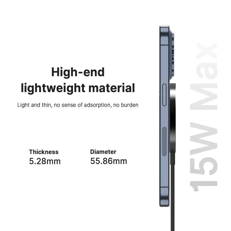 30W magnetische draadloze oplader PD Type C USB
